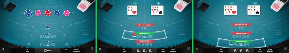 Baccarat card game Baccarat card game