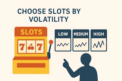 Use casino filters when available Choose slots by Volatility