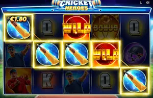 Cricket Heroes slot – Wild symbols