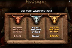 Buy wild Minotaur feature Buy wild Minotaur feature